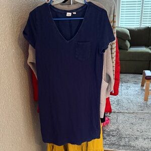GAP Dark Blue V-Neck Dress